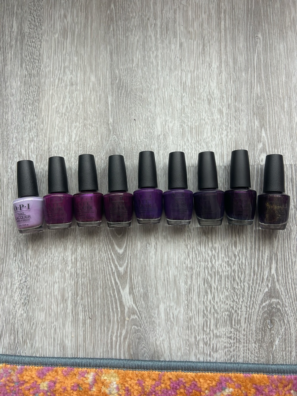 OPI LOT - Assorted Deep to Light Purples